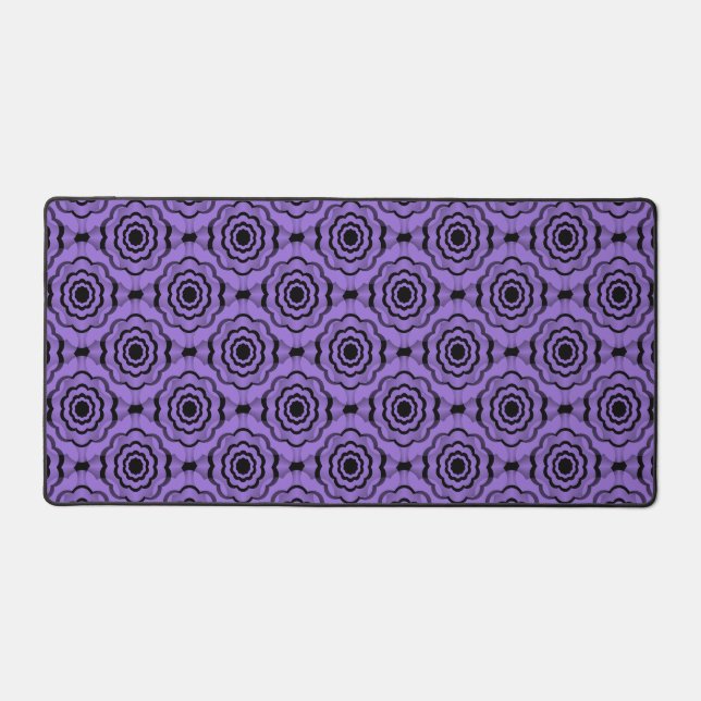 Motif sans couture de fleurs noir violet (Recto)