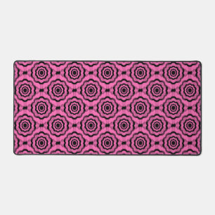 Motif sans couture de fleurs roses et noires