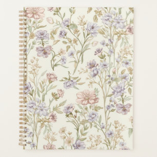 Motif sans couture de fleurs sauvages à l'aquarell
