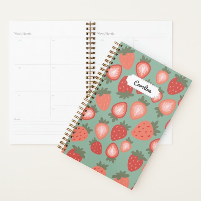 Motif sans couture de fraise rouge personnalisable (Devant avec enveloppe)