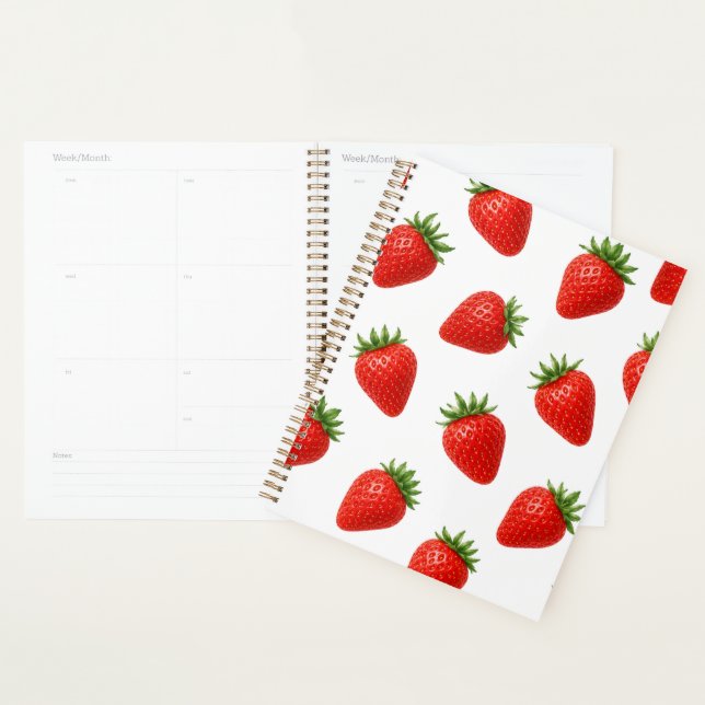 Motif sans couture de fraises Mignon fruit rouge  (Devant avec enveloppe)