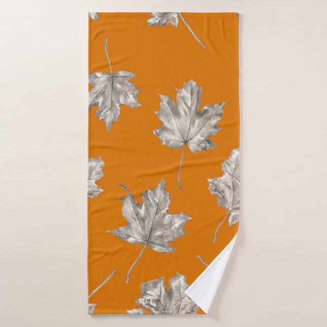 Motif sans couture de moules sur le gingembre arri (Serviette de bain)