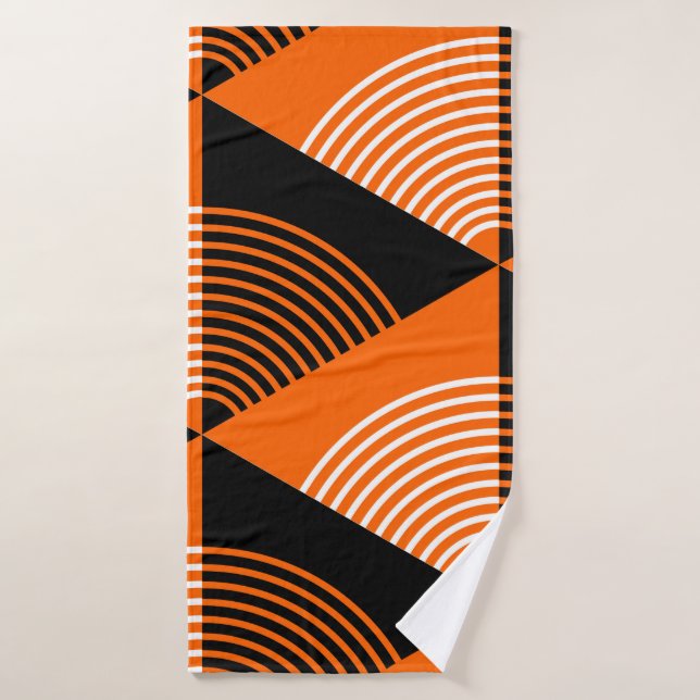 Motif sans couture de style japonais avec triangle (Serviette de bain)