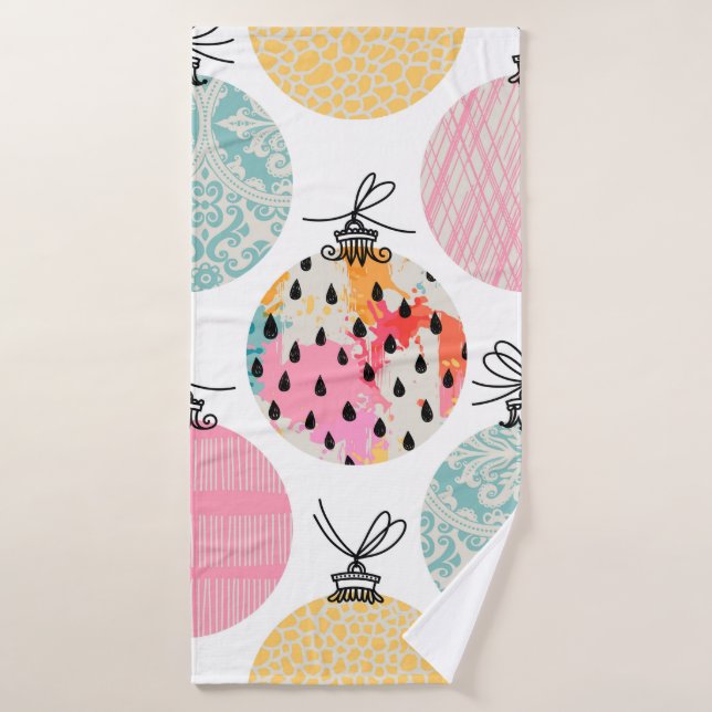 Motif sans couture. Décor de Noël.  (Serviette de bain)