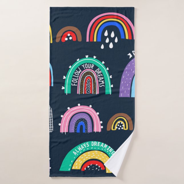 Motif sans couture décorative avec fleur de fraise (Serviette de bain)