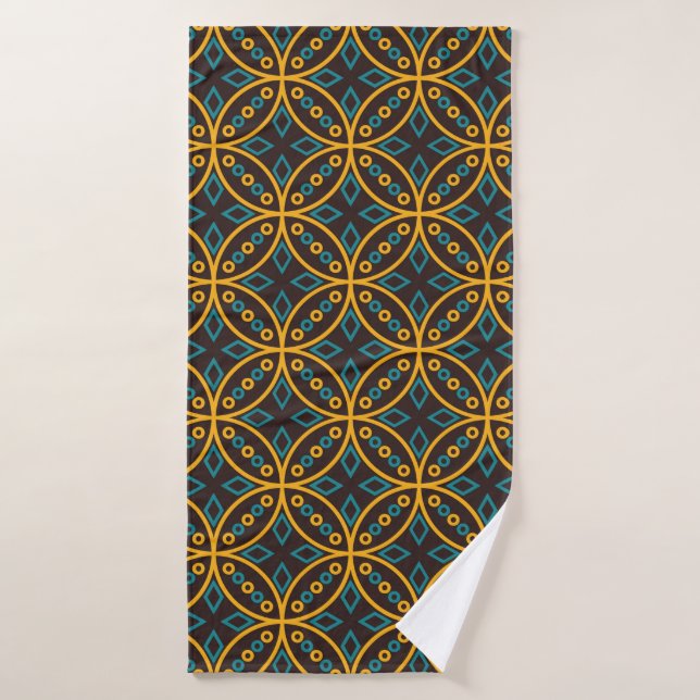 Motif sans couture en batik indonésien sur  (Serviette de bain)