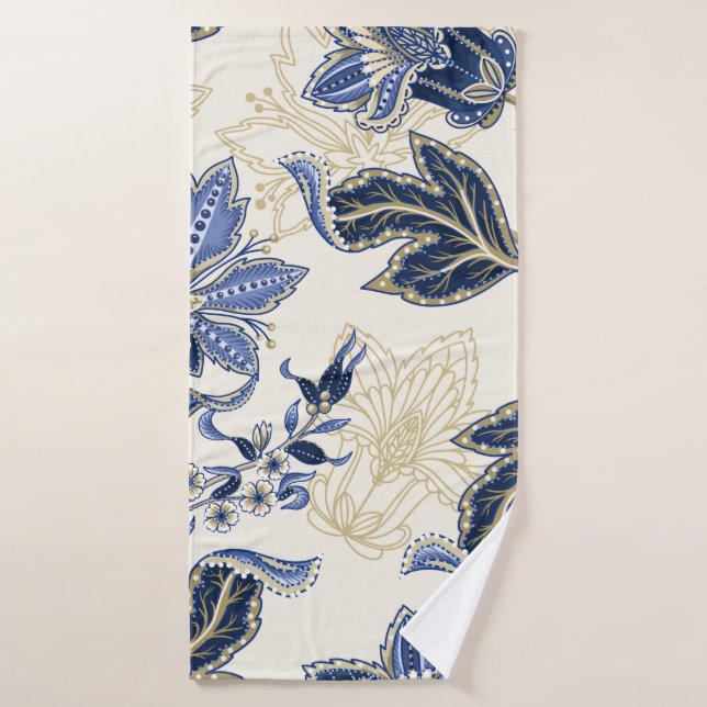 Motif sans couture ethnique avec ornement indien.  (Serviette de bain)