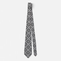 motif sans couture noir et blanc sur cravate