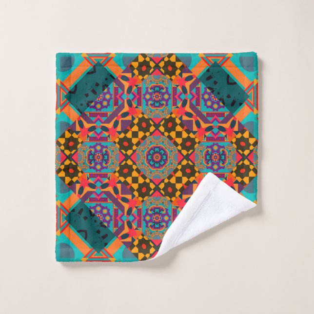 Motif sans couture ornementale de luxe arabesque (Gant de toilette)