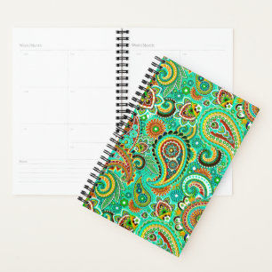 Motif sans couture tendance Paisley coloré