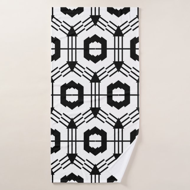 Motif sans soudure. arrière - plan géométrique vin (Serviette de bain)
