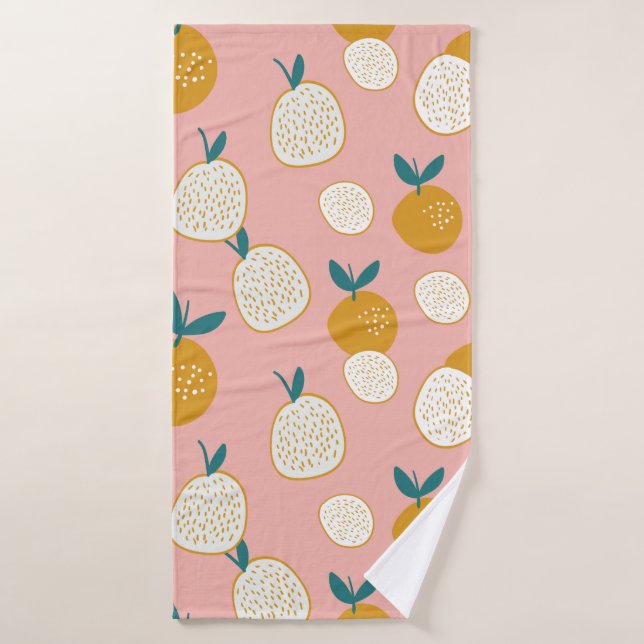 motif sans soudure de fruits arrière - plan, motif (Serviette de bain)