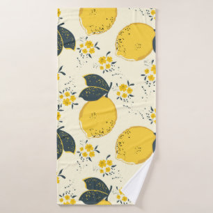 Motif sans soudure en agrumes avec citron jaune co