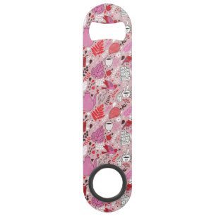 Motif savoureux avec des oiseaux et des fleurs
