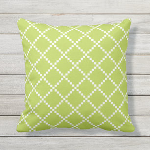 Motif scandinave de coussins extérieurs de vert d