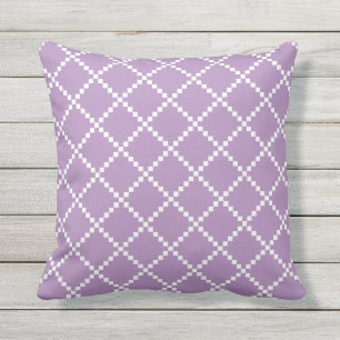 Motif scandinave de coussins extérieurs pourpres