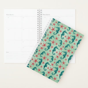 Motif Seahorse turquoise