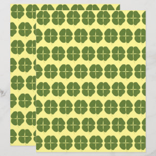 Motif Shamrock réaliste sur le gratte-ciel jaune