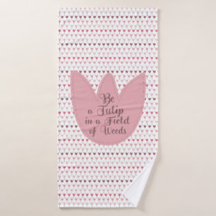 Motif simple de tulipe rose