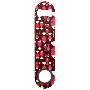 Motif sous-marin de rétros poissons abstraits