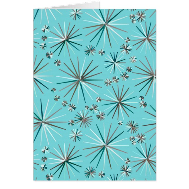 Motif Spoutnik du milieu du siècle, Bleu des Oeufs (Devant)