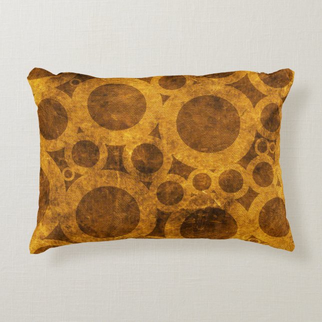 Motif Steampunk Grunge Brown or Accent Coussin (Devant)