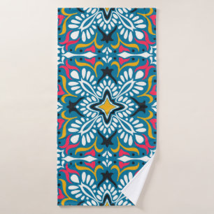 Motif Talavera. Un patchwork indien. Azulejos port