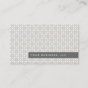 Motif Tan Clover/Gris Bar Carte de visite Design