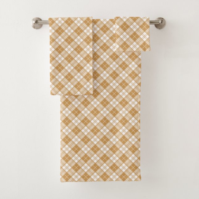 Motif Tartan Brun Blanc yxm0uat9 (En situation)