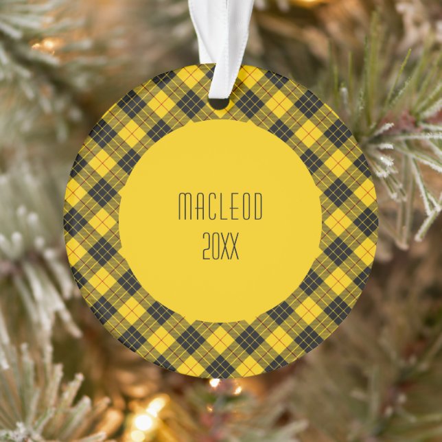Motif Tartan Carreaux Clan MacLeod (Arbre)