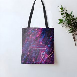 Motif texturé nom sac fourre-tout violet