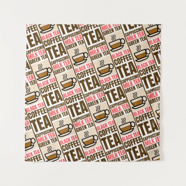 MOTIF THÉ CAFÉ, Tapisserie (Devant)
