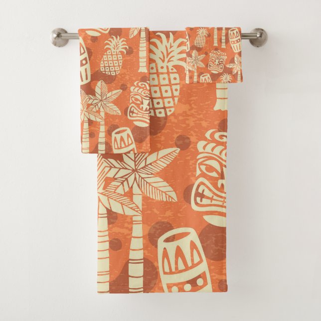 Motif Tiki Rétro Moderne du Milieu du Siècle (En situation)