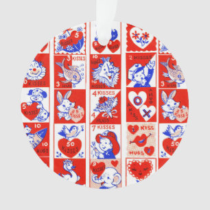 Motif timbre de la Saint-Valentin vintage des anné