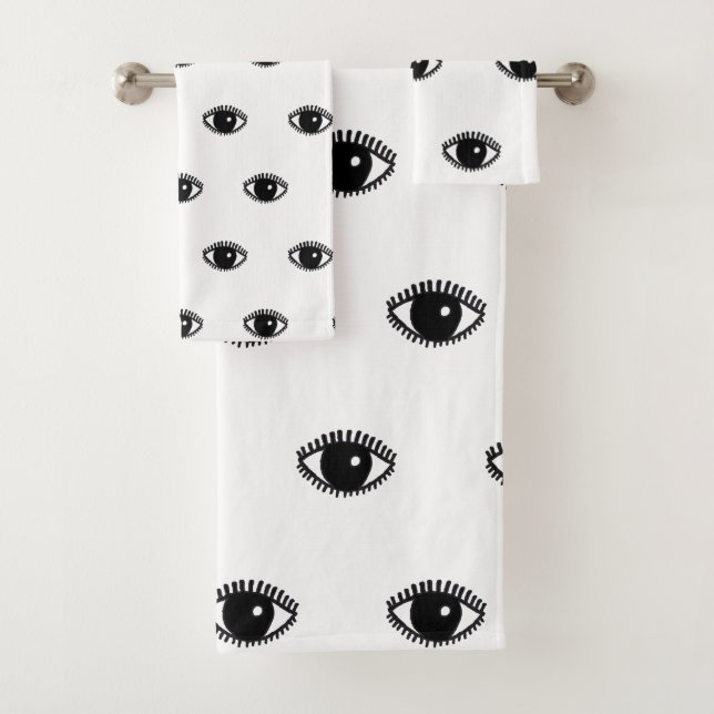 Motif tiré par la main d'illustration de yeux (En situation)