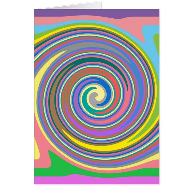 Motif tourbillon arc-en-ciel coloré (Devant)