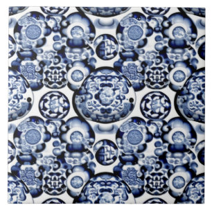 Motif traditionnel chinois 3 Carreau de céramique