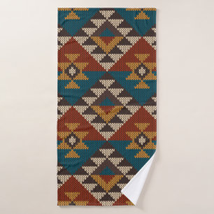 Motif traditionnel Tribal Aztec sans couture sur w