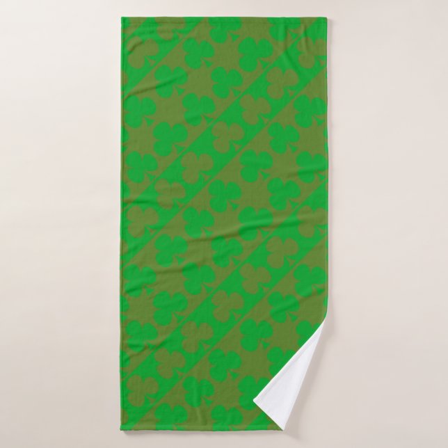 Motif Trèfle (Serviette de bain)