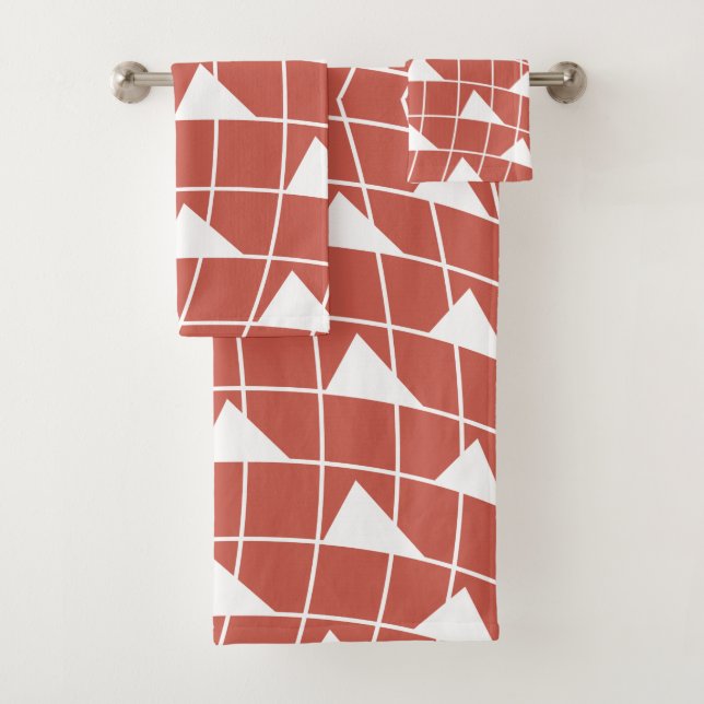 Motif triangle blanc rouge (En situation)