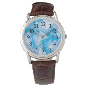 Motif triangle géométrique Abstrait Montre Homme