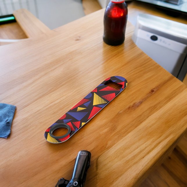 Motif triangle multicolore (Bottle Openers)