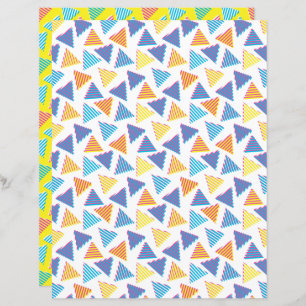 motif triangle rétro Neon des années 80/90