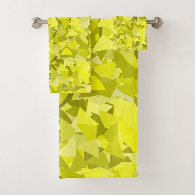 Motif Triangle Vert Jaune (En situation)