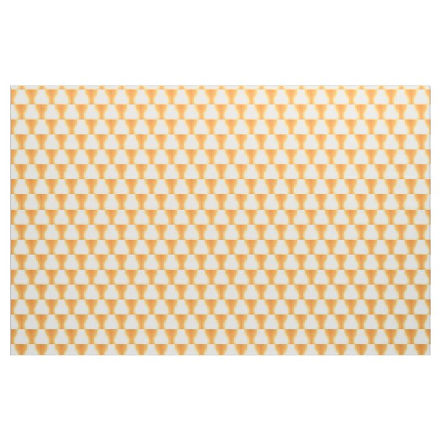 Motif triangulaire orange, tissu (Yard)