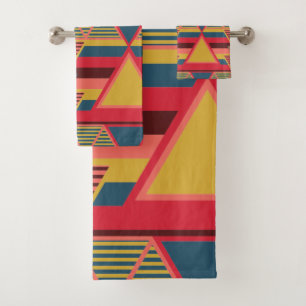 Motif triangulaire panafricain coloré