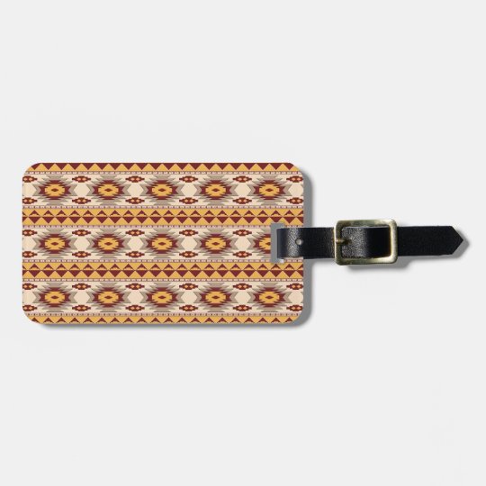 Motif tribal de Navajo du sud-ouest Étiquette À Bagage