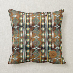 Motif tribal ethnique du sud-ouest. Coussin décor