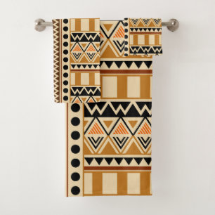 Motif tribal ethnique primitif aux couleurs de la