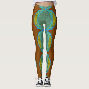 Motif Tribal II Pantalon de Yoga artisanal Legging